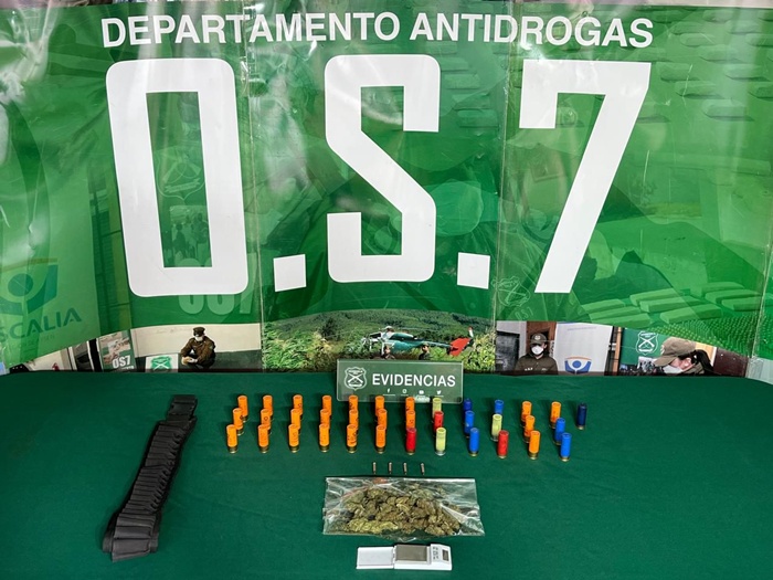 Incautan droga y municiones al interior de un domicilio en la comuna de Putaendo